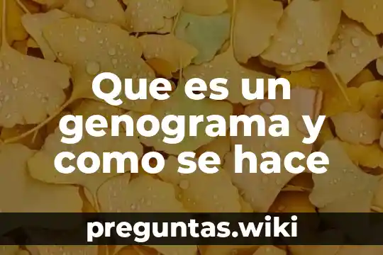 Que es un genograma y como se hace