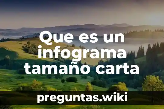 Que es un infograma tamaño carta