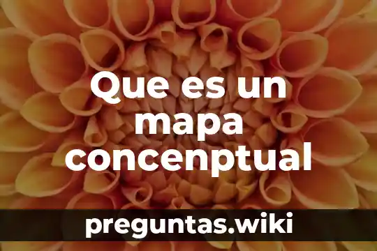 Que es un mapa concenptual