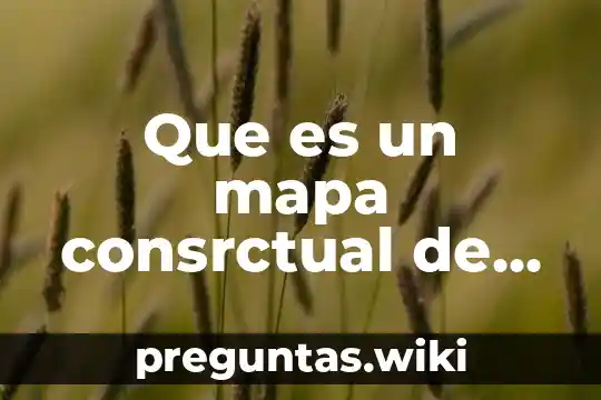 Que es un mapa consrctual de la naturaleza