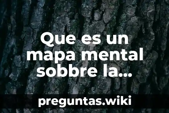 Que es un mapa mental sobbre la deforestasion