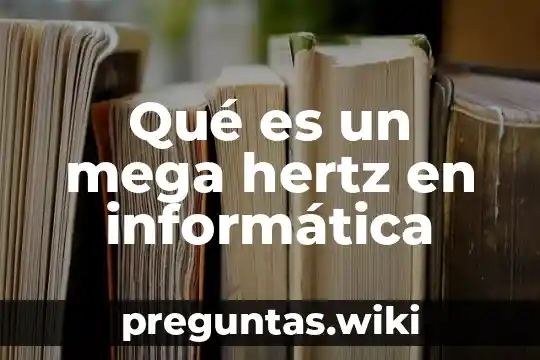 Qué es un mega hertz en informática