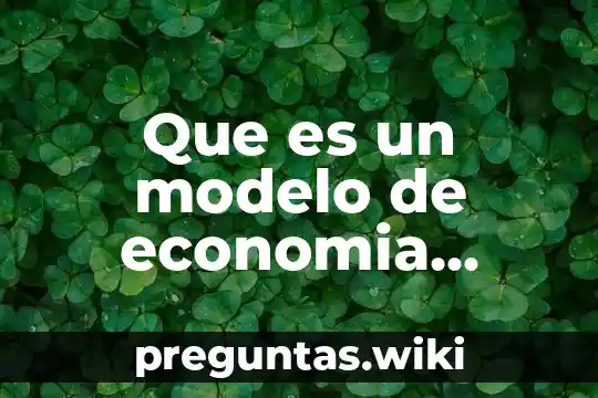 Que es un modelo de economia mixta