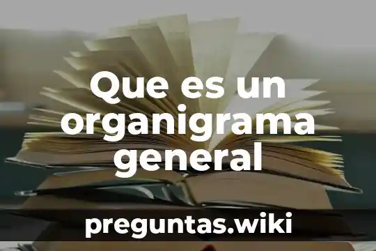 Que es un organigrama general