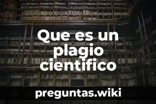 Que es un plagio cientifico