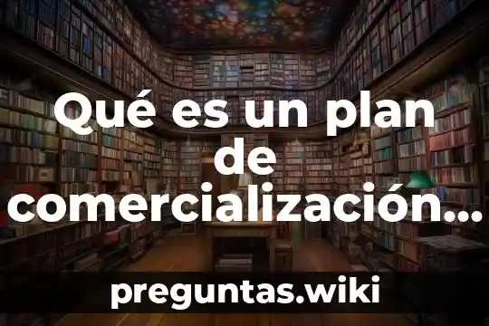 Qué es un plan de comercialización concepto