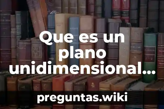 Que es un plano unidimensional bidimensional y tridimensional
