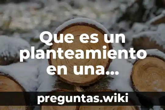 Que es un planteamiento en una investigacion en un proyecto