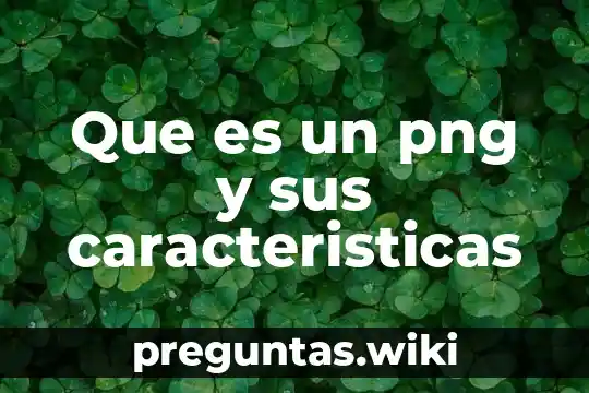 Que es un png y sus caracteristicas