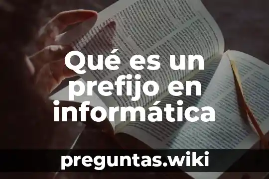 Qué es un prefijo en informática