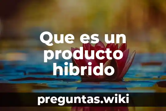 Que es un producto hibrido