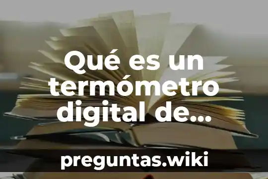 Qué es un termómetro digital de barilla