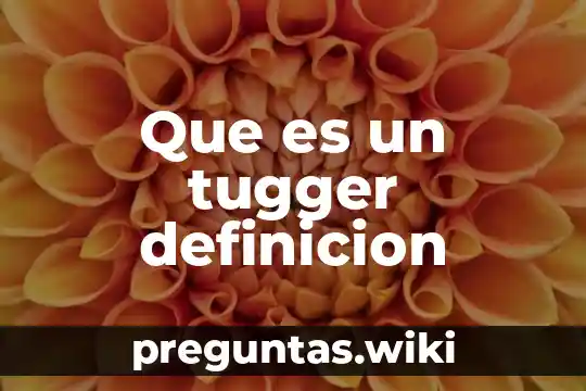 Que es un tugger definicion