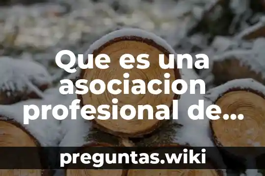 Que es una asociacion profesional de trabajadores
