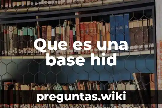 Que es una base hid