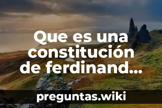Que es una constitución de ferdinand lasalle resumen