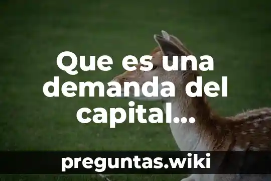 Que es una demanda del capital humano factores externos peste