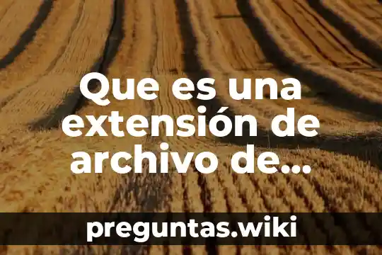 Que es una extensión de archivo de sistema