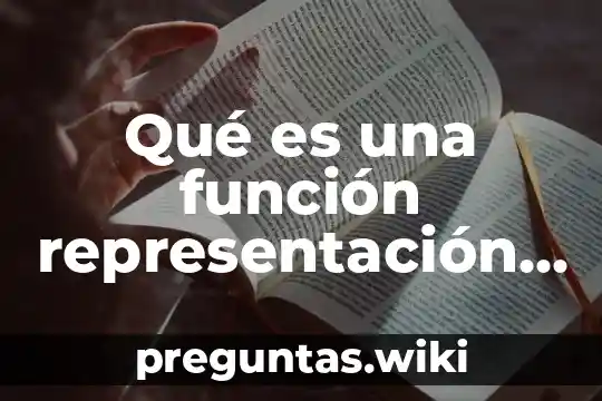Qué es una función representación gráfica