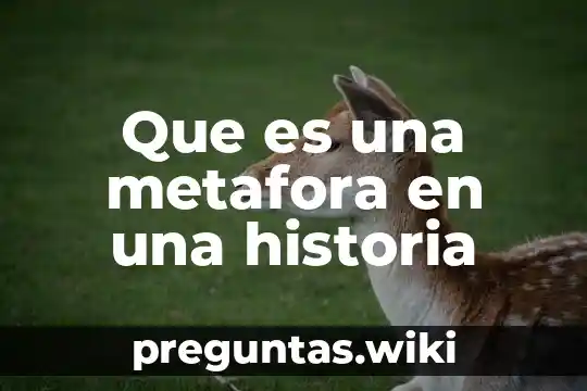 Que es una metafora en una historia