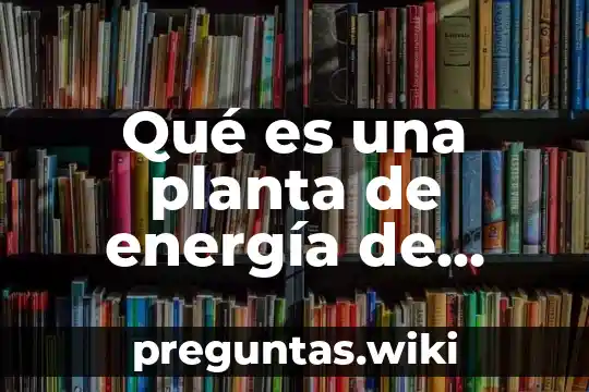 Qué es una planta de energía de rectificación