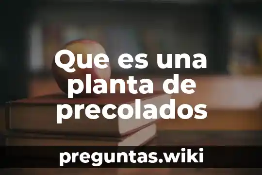 Que es una planta de precolados
