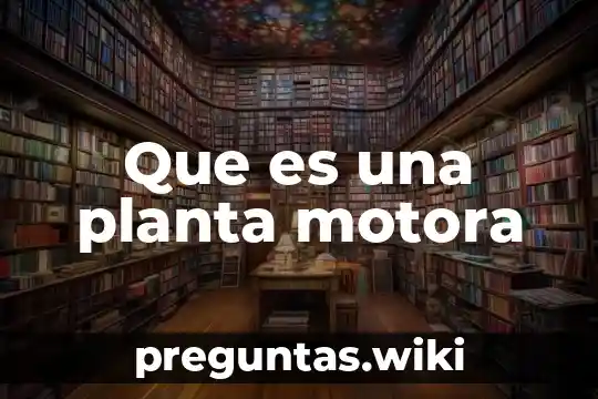 Que es una planta motora