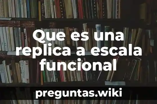 Que es una replica a escala funcional
