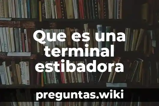 Que es una terminal estibadora