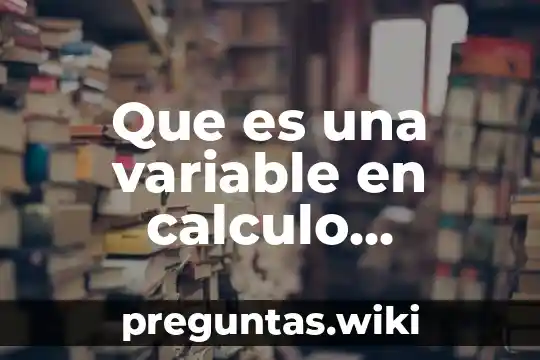 Que es una variable en calculo vectorial