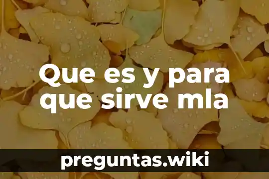 Que es y para que sirve mla