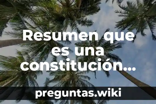 Resumen que es una constitución ferdinand lasalle