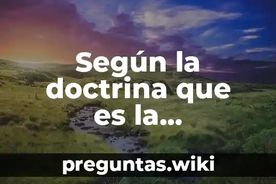 Según la doctrina que es la contaminación