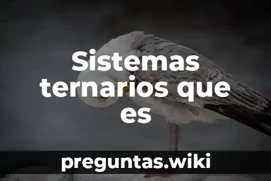 Sistemas ternarios que es