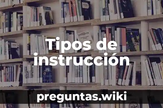 Tipos de instrucción