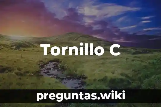 Tornillo C