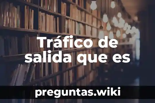 Tráfico de salida que es