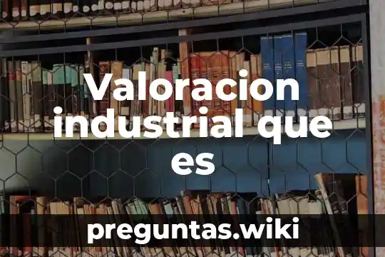 Valoracion industrial que es