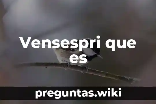Vensespri que es