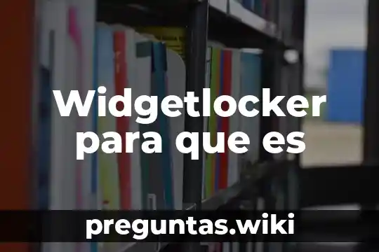 Widgetlocker para que es
