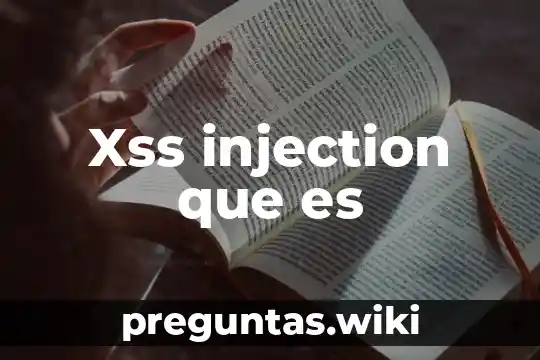 Xss injection que es