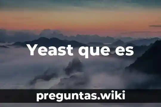 Yeast que es